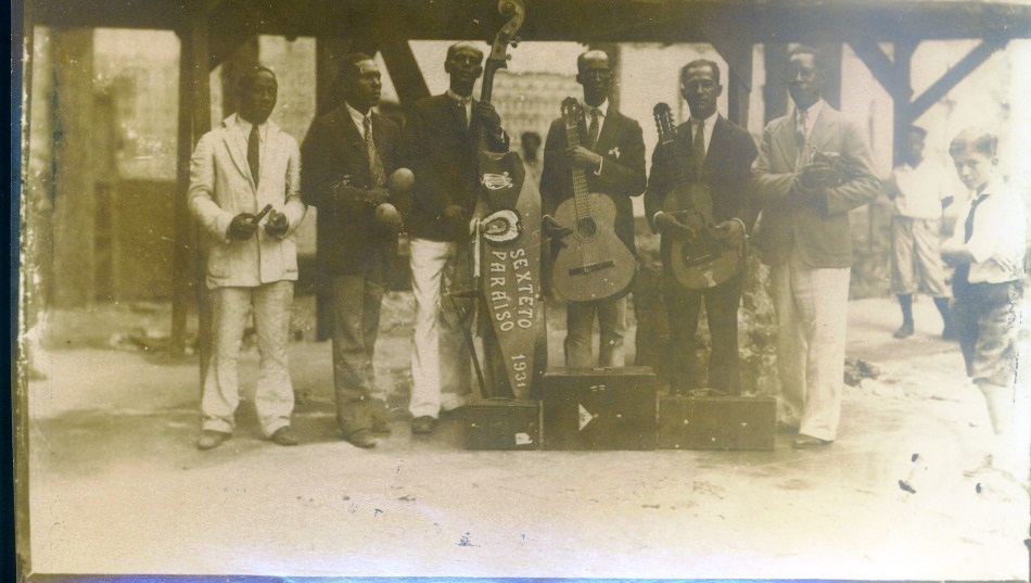 Foto de Sexteto Paraíso, 1931. Foto Funcasta, Fondos BNCJM